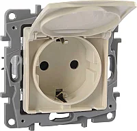 Legrand 768418 Raventi Kapaklı Topr Prız Krem - 1