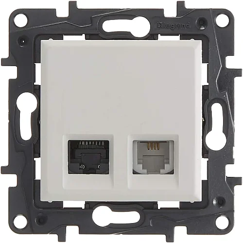 Legrand 768437 Raventi Rj11 X Rj45 C6 Utp Krem - 1