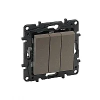 Legrand 768503 Raventi Uclu Anahtar 10Ax Bronz - 1