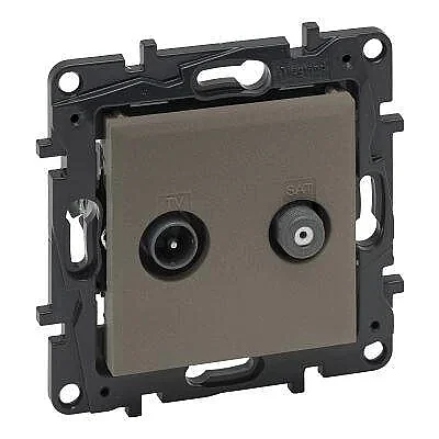 Legrand 768528 Raventi Tv/Sat Sonlu Bronz - 1