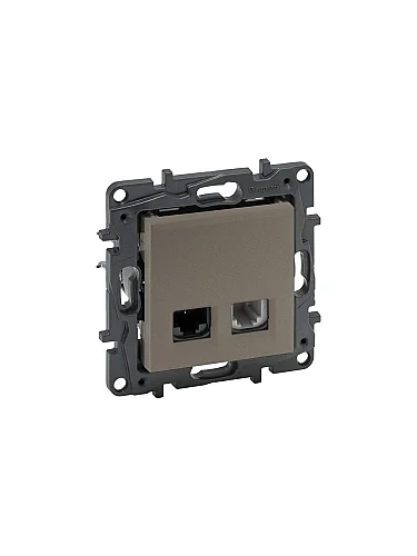 Legrand 768537 Raventi Rj11 X Rj45 C6 Utp Bronz - 1