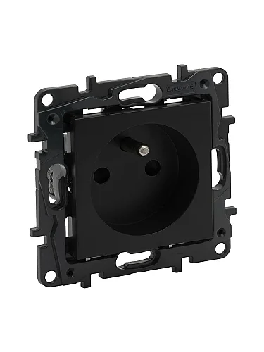 Legrand 768617 Raventi Fr Std Topraklı Prc.Kor.Sıyah - 1