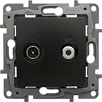 Legrand 768628 Raventi Tv/Sat Sonlu Sıyah - 1