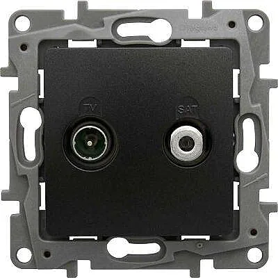 Legrand 768628 Raventi Tv/Sat Sonlu Sıyah - 1