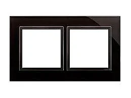 Legrand 768672 Raventi 2Lı Çerçeve Sıyah - 1