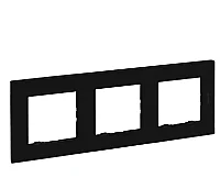 Legrand 768673 Raventi 3Lu Çerçeve Sıyah - 1