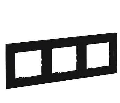Legrand 768673 Raventi 3Lu Çerçeve Sıyah - 1
