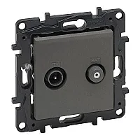 Legrand 768828 Raventi Tv/Sat Sonlu Tıtanyum - 1