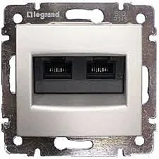Legrand 770231 Valena Cat5E Data Prizi Rj45 Utp - 2Çıkış Alüminyum - 1