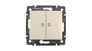 Legrand 774328 Valena Işıklı Komütatör Mekanizma 10 A - 250V - Bej - 1