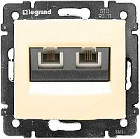Legrand 774339 Valena Telefon Prizi Rj11 4 Kontak -2Çıkış Bej - 1