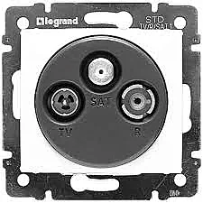Legrand 774435 Valena -Tv-Rd-Sat Prizi Yıldız Dağıtım İçin Sonlu Beyaz - 1