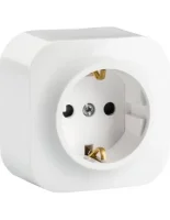 Legrand 782420 Forix Ip21 Serisi Sıva Üstü Çocuk Korumalı Beyaz Tekli Priz - 1