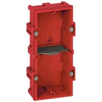 Legrand 80142 Batibox Örme Duvar İçin Buat İkili - 4/5 Modül - Derinlik:40Mm - 1