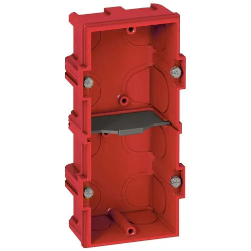 Legrand 80142 Batibox Örme Duvar İçin Buat İkili - 4/5 Modül - Derinlik:40Mm - 1