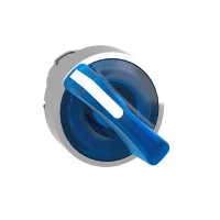 Schneider Electric ZB4BK1263 Mavi Işıklı Mandal Buton Başlığı Ø22 2 Konumlu Sabit - 1