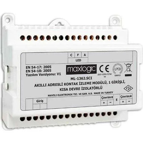 Mavigard ML-1362 Maxlogic Akıllı Adresli Sistem Kontak İzleme Modülü 1 Giriş - 1