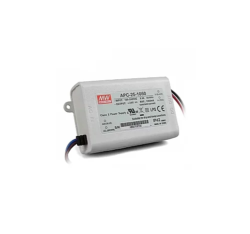 Meanwell Apc-25-1050 9-24VDC 1050Ma Ip42 Led Sürücü - 1