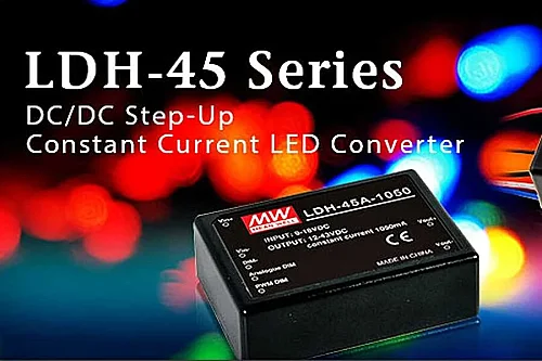 Meanwell Ldh-45B-350 Dc Giriş Sabit Akım Led Dsürücü Solar Akü Beslemeli İn 18-32VDC Out21-126VDC 350Ma Step-Up - 3