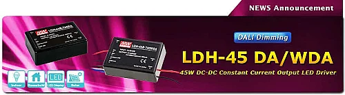 Meanwell Ldh-45B-350 Dc Giriş Sabit Akım Led Dsürücü Solar Akü Beslemeli İn 18-32VDC Out21-126VDC 350Ma Step-Up - 4