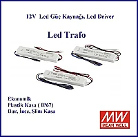 Meanwell Lpv-100-12 Güç Kaynağı 12V 8.5A Ip67. Plastik İnce Slim Güç Kaynağı Led Trafo - 2
