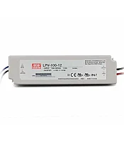 Meanwell Lpv-100-12 Güç Kaynağı 12V 8.5A Ip67. Plastik İnce Slim Güç Kaynağı Led Trafo - 1