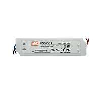 Meanwell Lpv-60-12 12V 5A Led Güç Kaynağı Adaptör Dar İnce Slim Led Trafo - 1