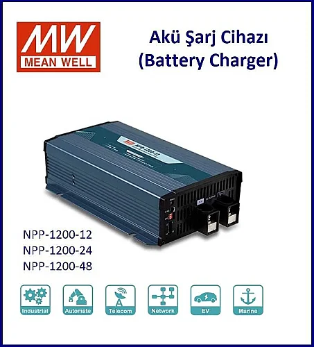 Meanwell Npp-1200-48 Akü Şarj Cihazı 48V Charger - 3
