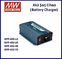 Meanwell NPP-450-12 Akü Şarj Cihazı 12V Battery Charger 14.4VDC 25A 90-300Ah - 2
