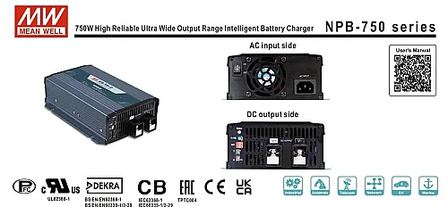 Meanwell NPP-450-12 Akü Şarj Cihazı 12V Battery Charger 14.4VDC 25A 90-300Ah - 4