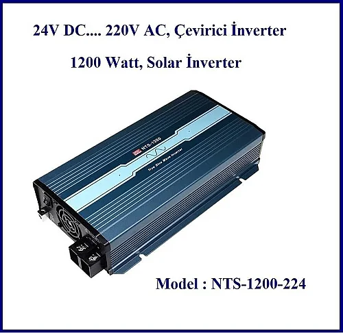 Meanwell Nts-1200-224-Eu İnverter 24V-220VAC Çevirici 1200W Dönüştürücü - 2