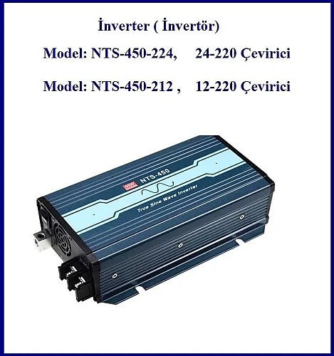 Meanwell Nts-450-224 Inverter 450 W Dönüştürücü 24-220V Çevirici - 2