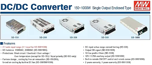 Meanwell Sd-100B-12 Dc-Dc Converter In 18-36VDC Out 12VDC 8.5A - 2