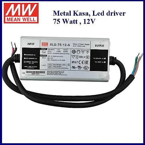 Meanwell Xlg-75-12-A 12VDC 5.0A Güç Kaynağı - 2