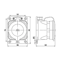 Mete Enerji 401032 3X25A Duvar Priz - 2