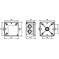 Mete Enerji 40200905 85X85X55 Termoplastik Buat Ip67 Gri - 2
