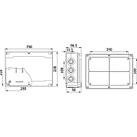 Mete Enerji 40203005 210X290X90 Termoplastik Buat Gri - 2