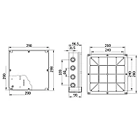 Mete Enerji 40207005 290X290X90 Termoplastik Buat Gri - 2