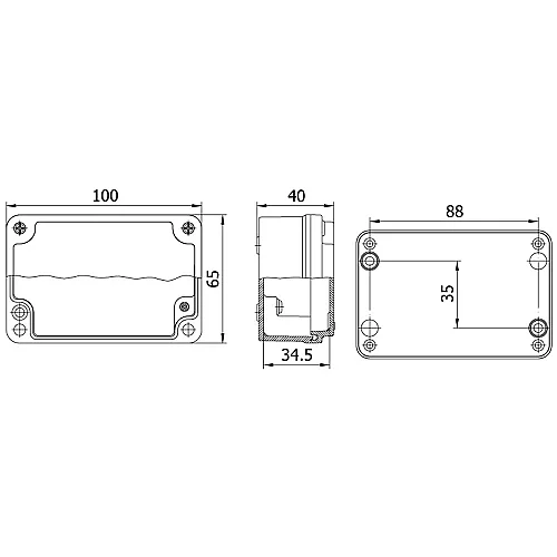 Mete Enerji 402503 65X100X40 Alüminyum Buat - 2