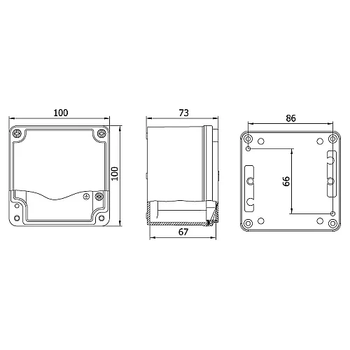 Mete Enerji 402506 100X100X73 Alüminyum Buat - 2