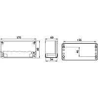 Mete Enerji 402507 80X170X60 Alüminyum Buat Sığ Gövdeli - 2