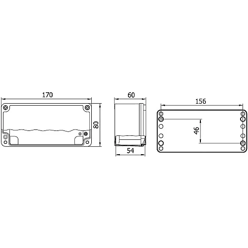 Mete Enerji 402507 80X170X60 Alüminyum Buat Sığ Gövdeli - 2