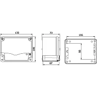 Mete Enerji 402508 100X130X73 Alüminyum Buat - 2