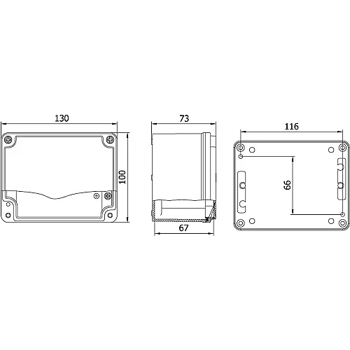 Mete Enerji 402508 100X130X73 Alüminyum Buat - 2