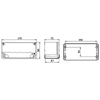 Mete Enerji 402510 80X170X73 Alüminyum Buat Derin Gövdeli - 2