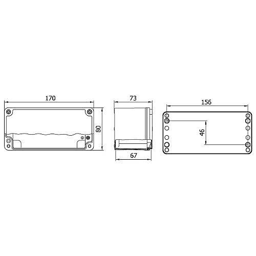Mete Enerji 402510 80X170X73 Alüminyum Buat Derin Gövdeli - 2