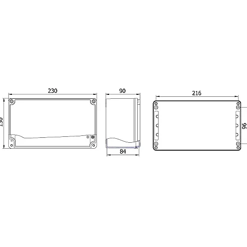 Mete Enerji 402514 130X230X90 Alüminyum Buat - 2