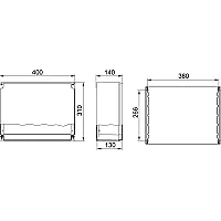 Mete Enerji 402530 310X400X140 Alüminyum Buat - 2