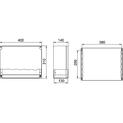Mete Enerji 402530 310X400X140 Alüminyum Buat - 2