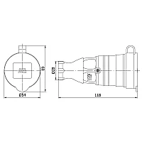 Mete Enerji 404010 1X16A Uzatma Priz - 2